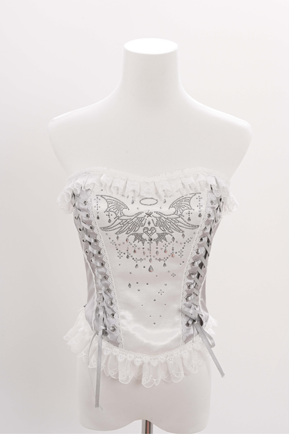 Metallic Angel Rhinestone Top