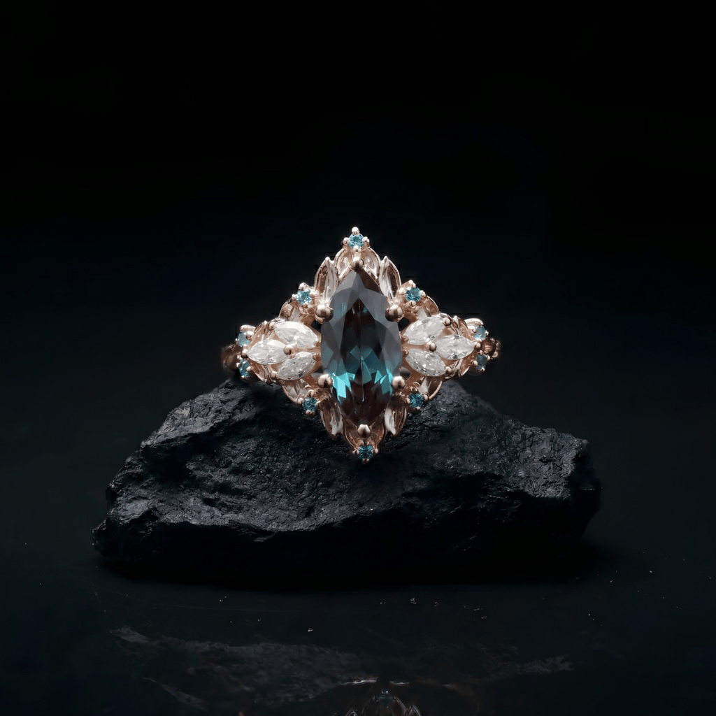 Shadowleaf Guardian Crystal Ring