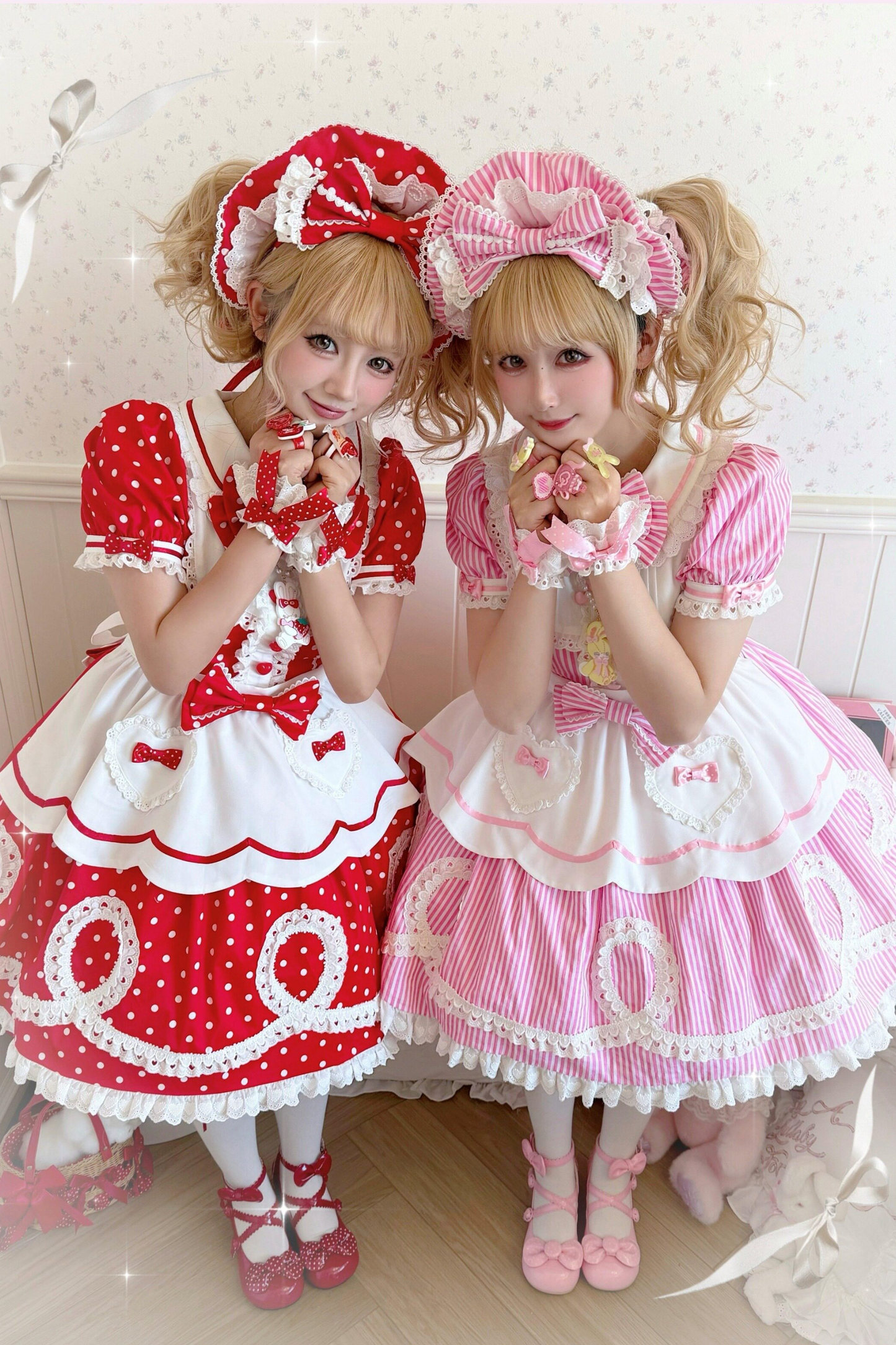 [pre-order] Retro Doll-like Lolita Dress + Hair Band + Clip + Bonnet + Hat