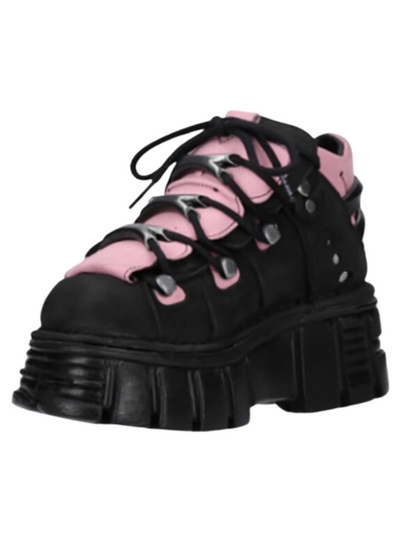 11-colors Punk Rock Retro Leather Metal Power Sole Sneaker