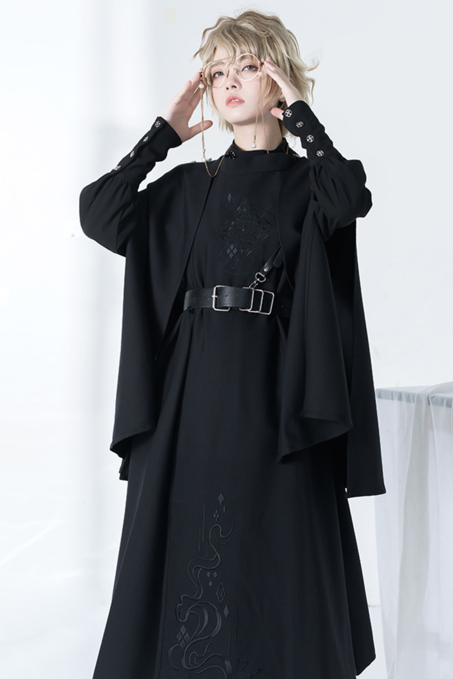 Retro Mode Stand Collar Blouse