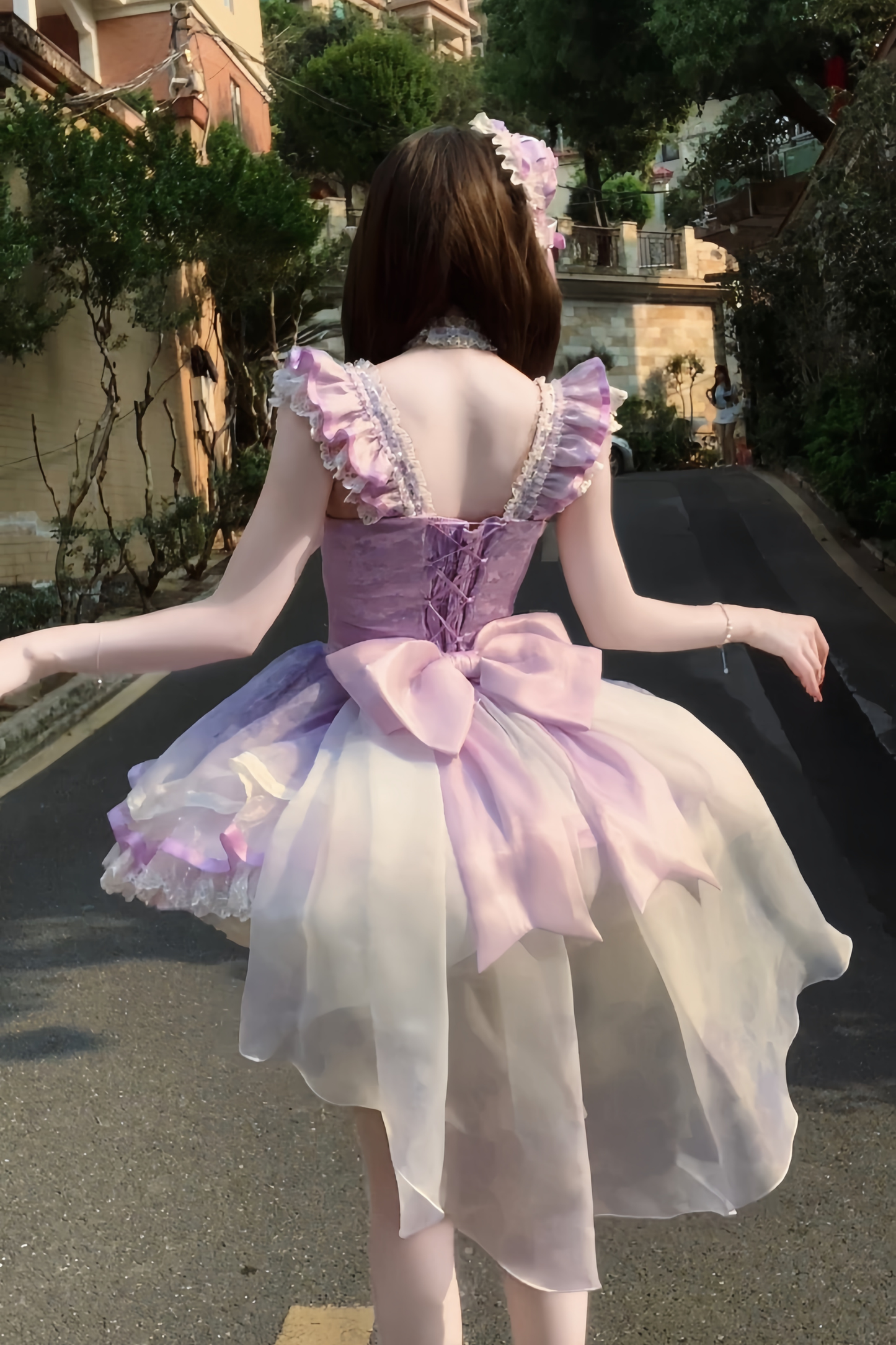 [pre-order] Ballet Style Dress + Hat + Headband + Ribbon Tail