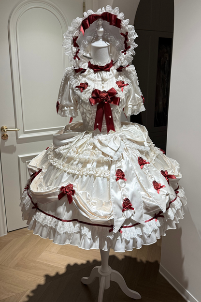 [pre-order Deadline: March 29] Cream Strawberry Lolita Dress