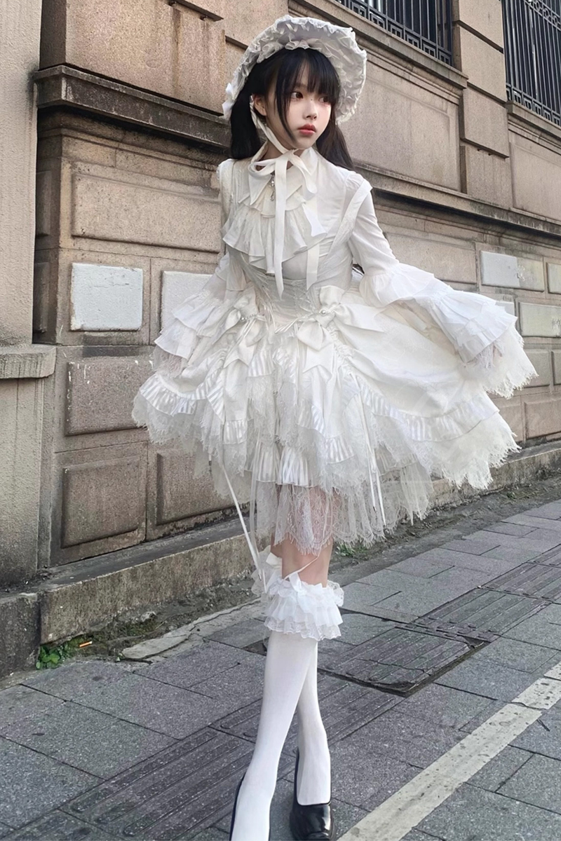 Gothic Bird Lolita Jumper Skirt + Pumpkin Pants Skirt + Curtain Skirt