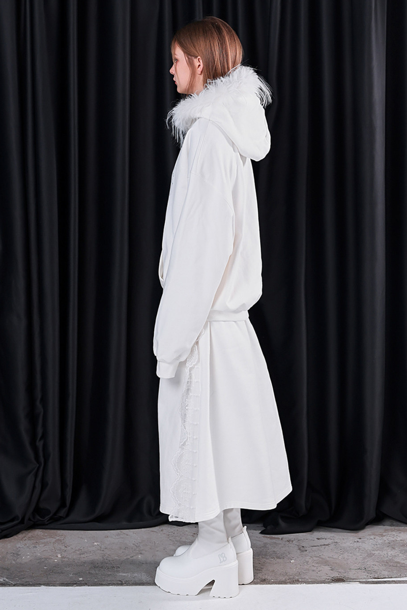 Fur Hood Loose Top