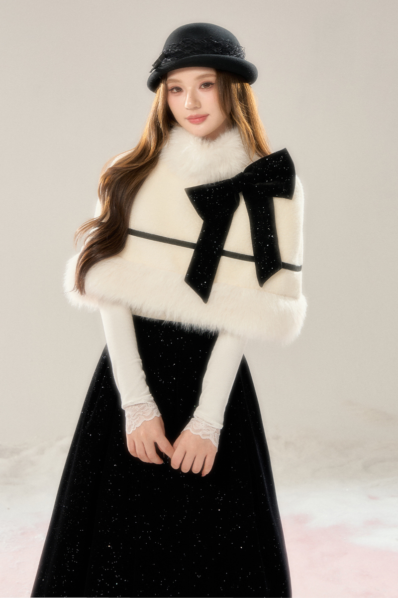 French High-end Cloak + Flared Skirt