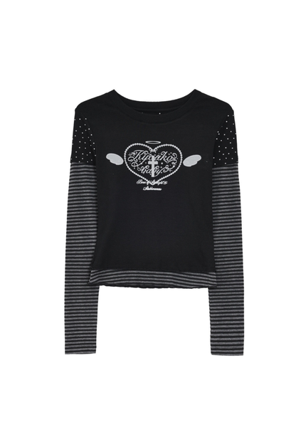Heart Angel Top + Pleated Skirt