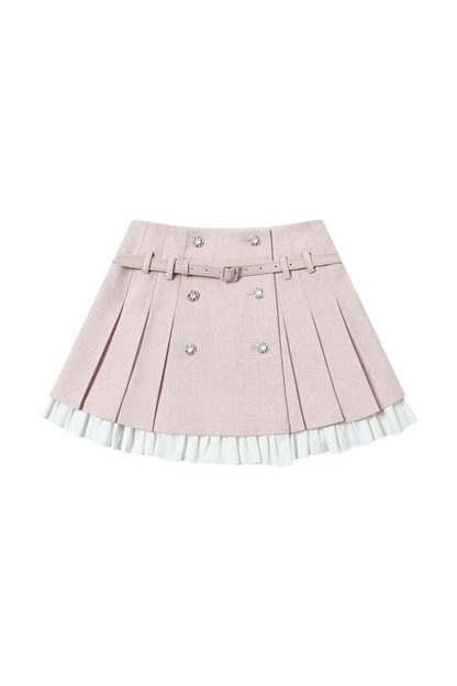 Sweet Ribbon Jacket + Pleated Skirt