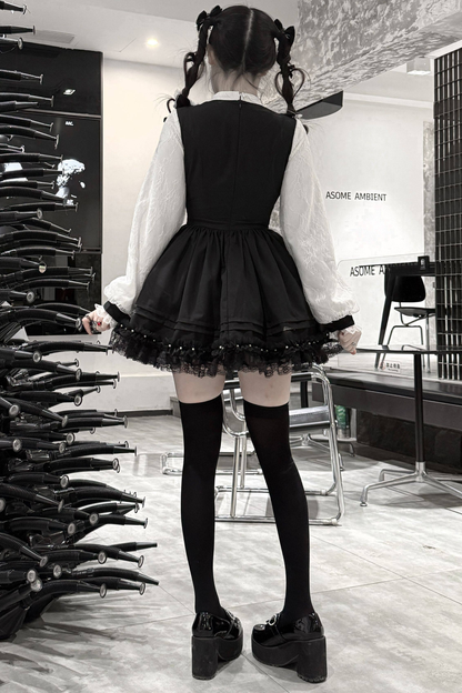 Lace Gothic Over Dark Dress
