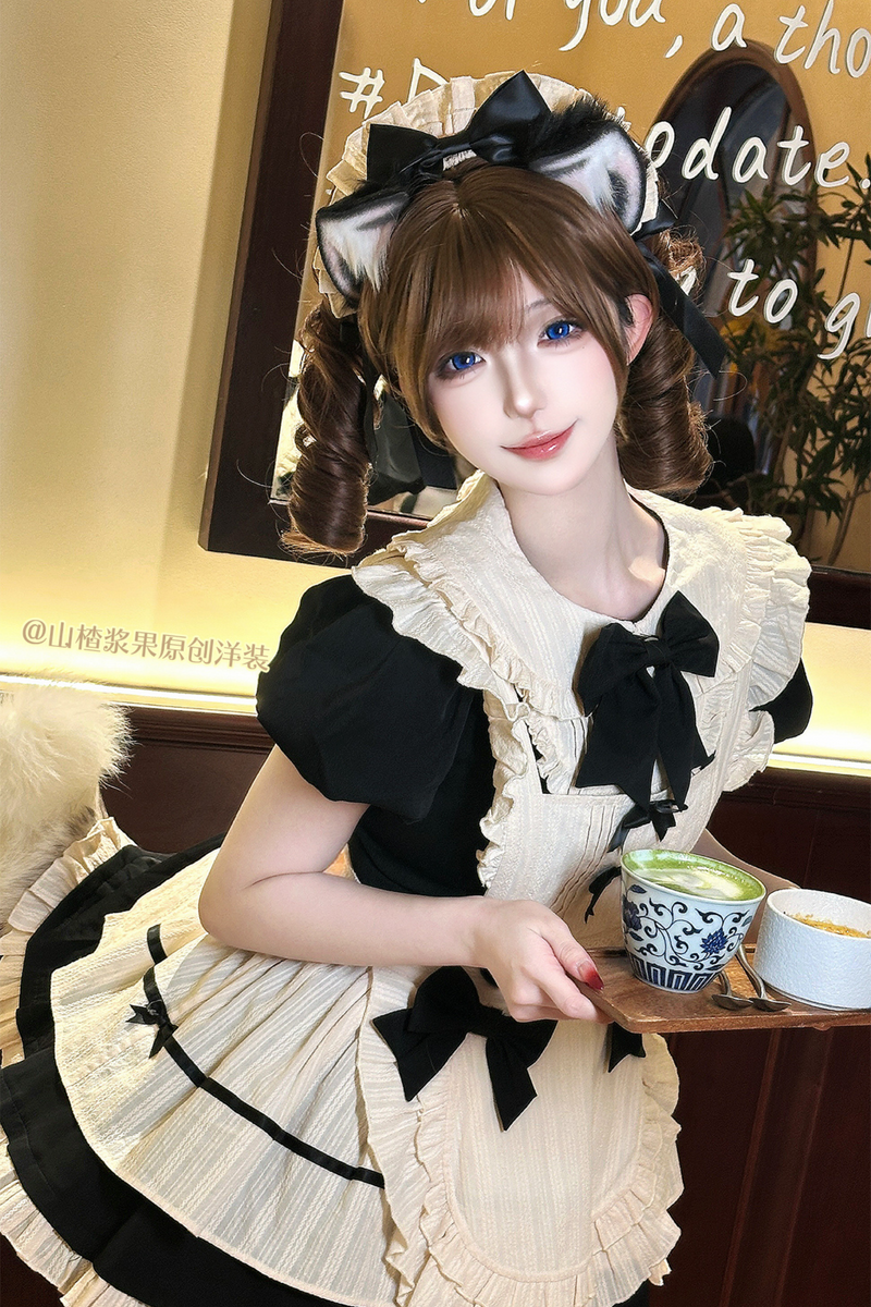 Little Maid Lolita Dress + Apron + Sleeves + Headband