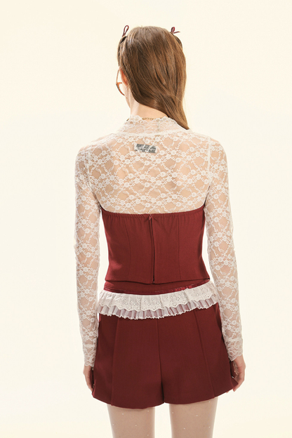 Exquisite Lace Tube Top Set