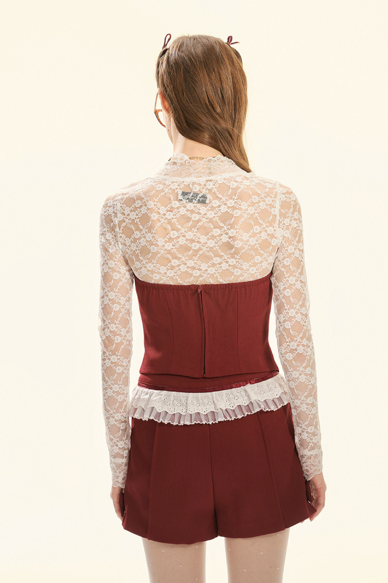 Exquisite Lace Tube Top Set