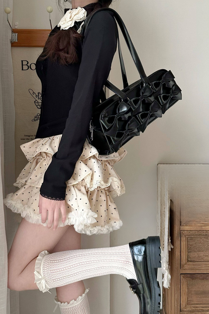 Sweet Dream Ribbon Baguette Bag