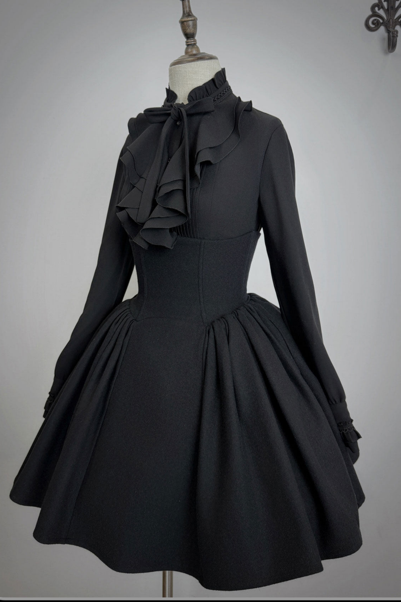 British Detective Lolita Coat + Cape + Skirt + Shirt + Bag + Brooch + Hat + Beret + Necklace