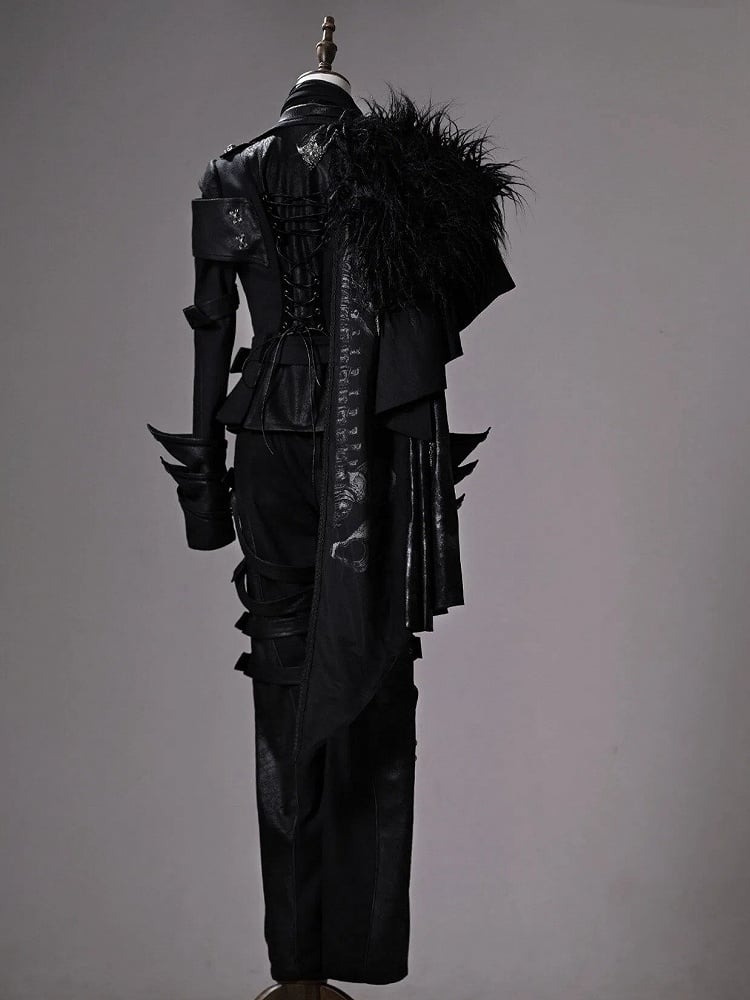 [pre-order Deadline: June 8] Phantom Knight Dark Gothic Prince Suit Full Set (jacket With Cape + Top + Pants)