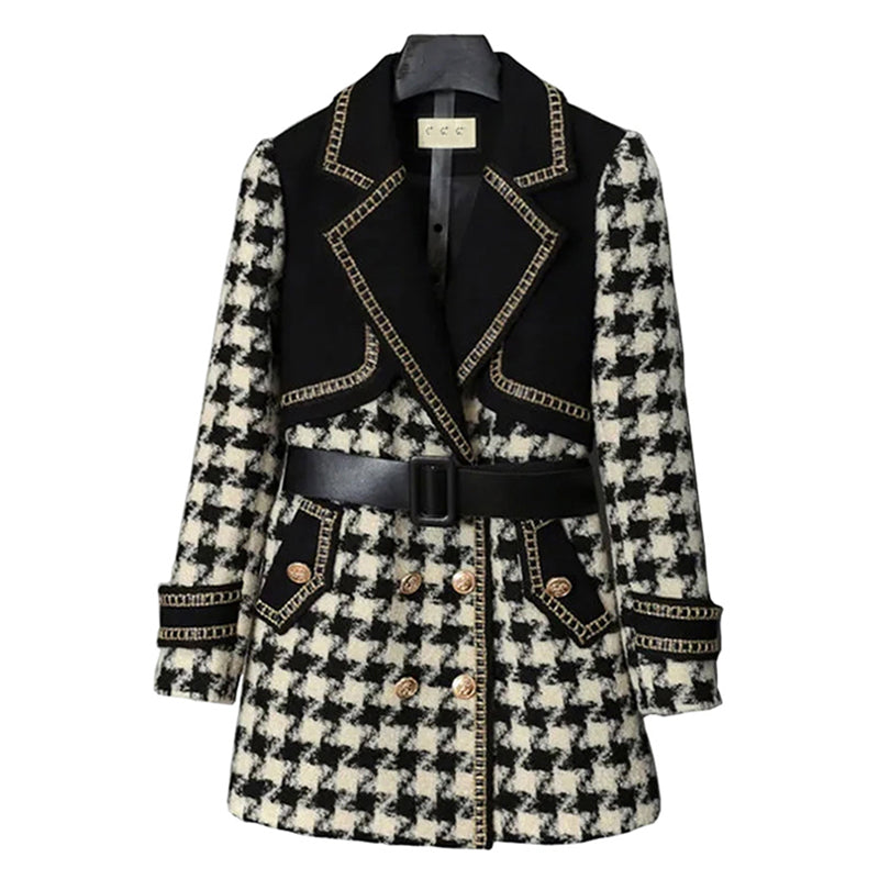 Plaid Trench Coat