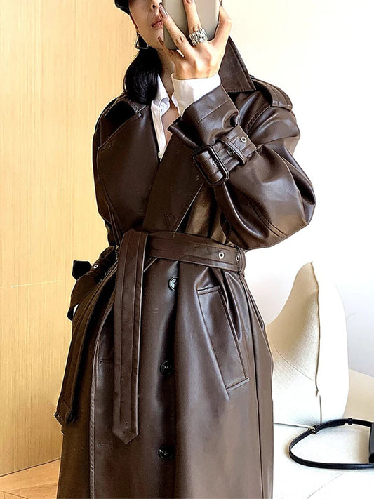 Leather Trench Coat