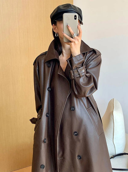 Leather Trench Coat