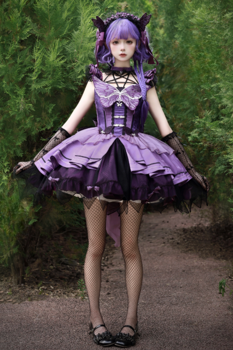 Magic Wand Butterfly Fairy Dress + Full Set + Accessories