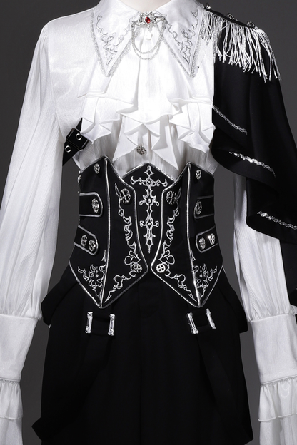Monochrome Prince Top + Corset + Pants