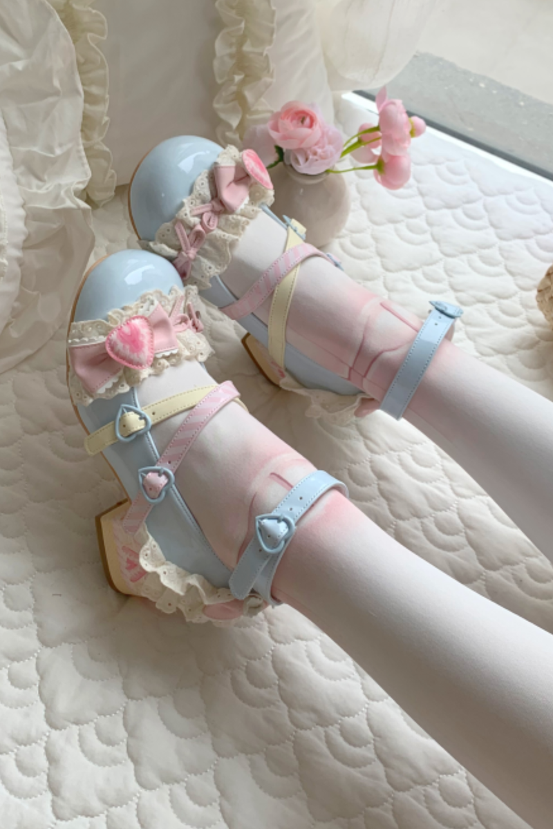 Strawberry Lolita Mary Jane Shoes