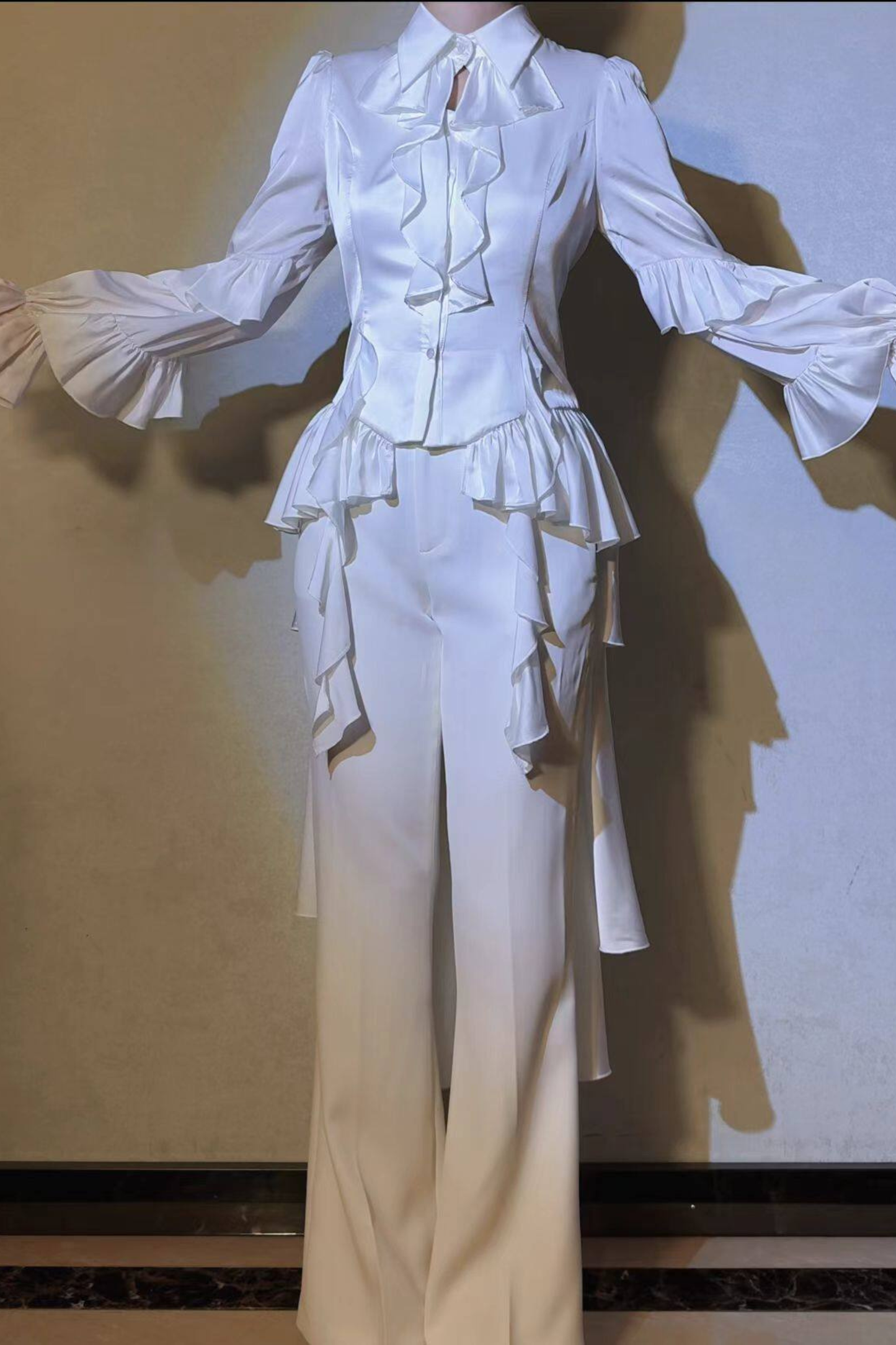 Trailing Shawl Prince Outfit Gothic Top