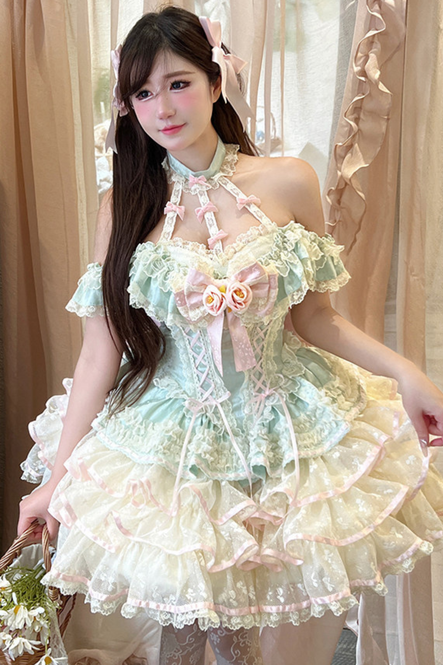 Rose Lace Fairy Dress