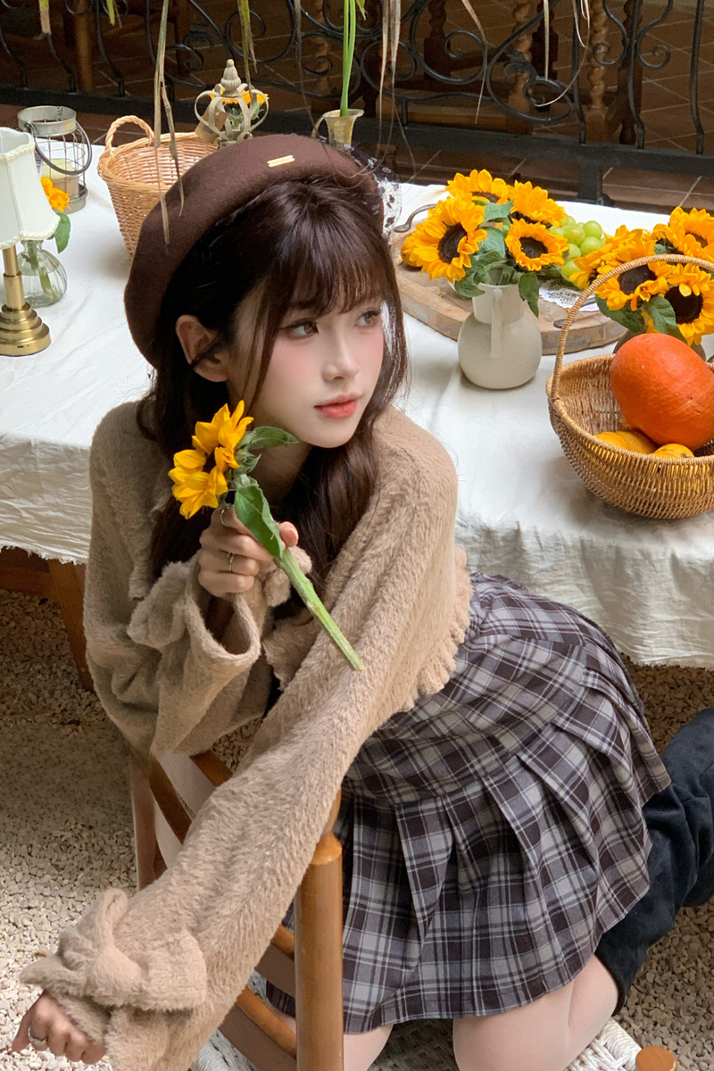 Rabbit Princess Plaid Skirt Set