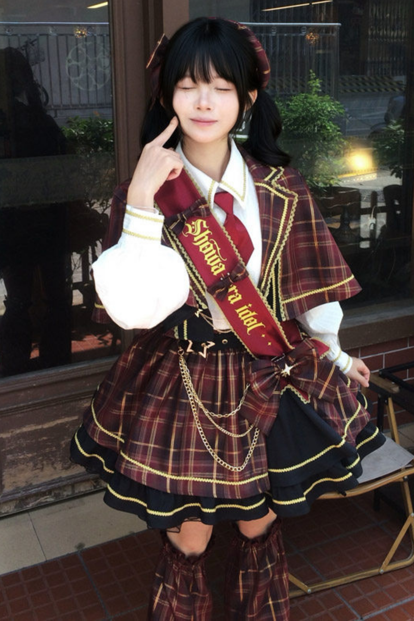 Retro Plaid Idol Lolita Set