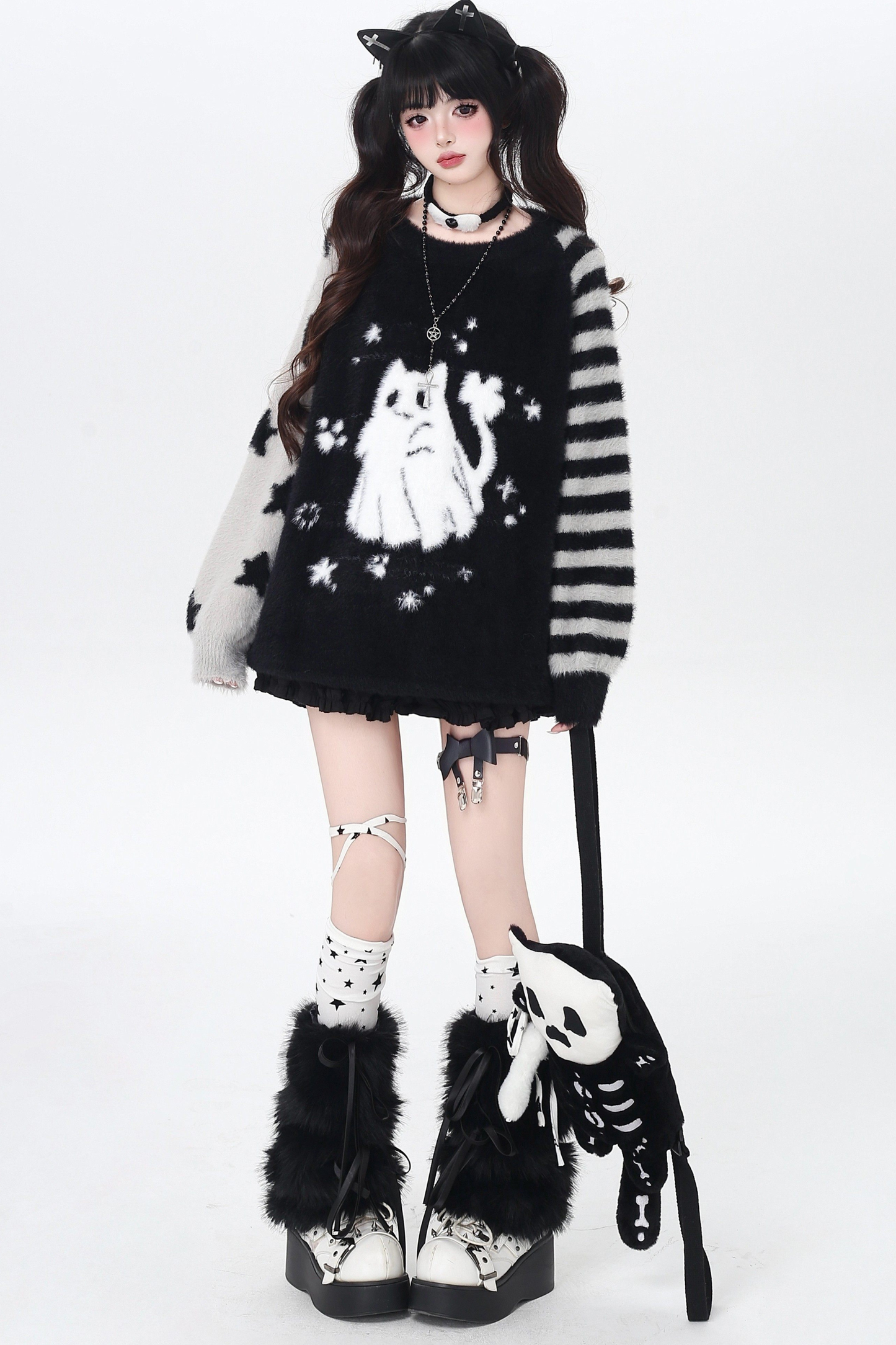 Asymmetric Sleeve Loose Top