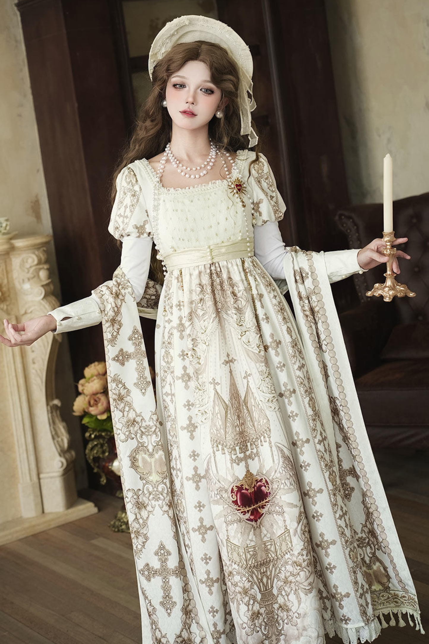 Lolita Dress + Shawl + Necklace