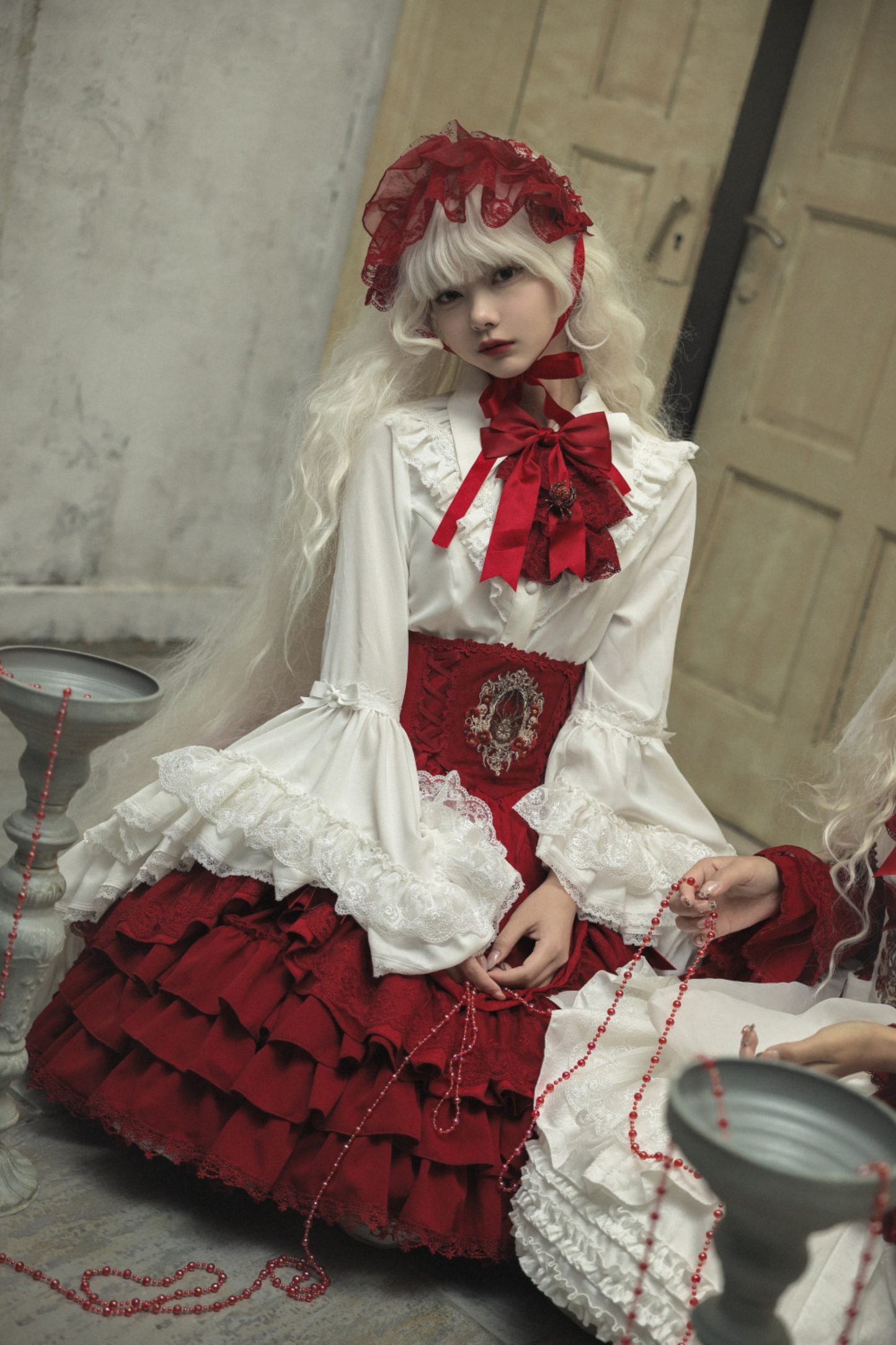 Moon River Gothic Skirt + Cape + Top + Bow