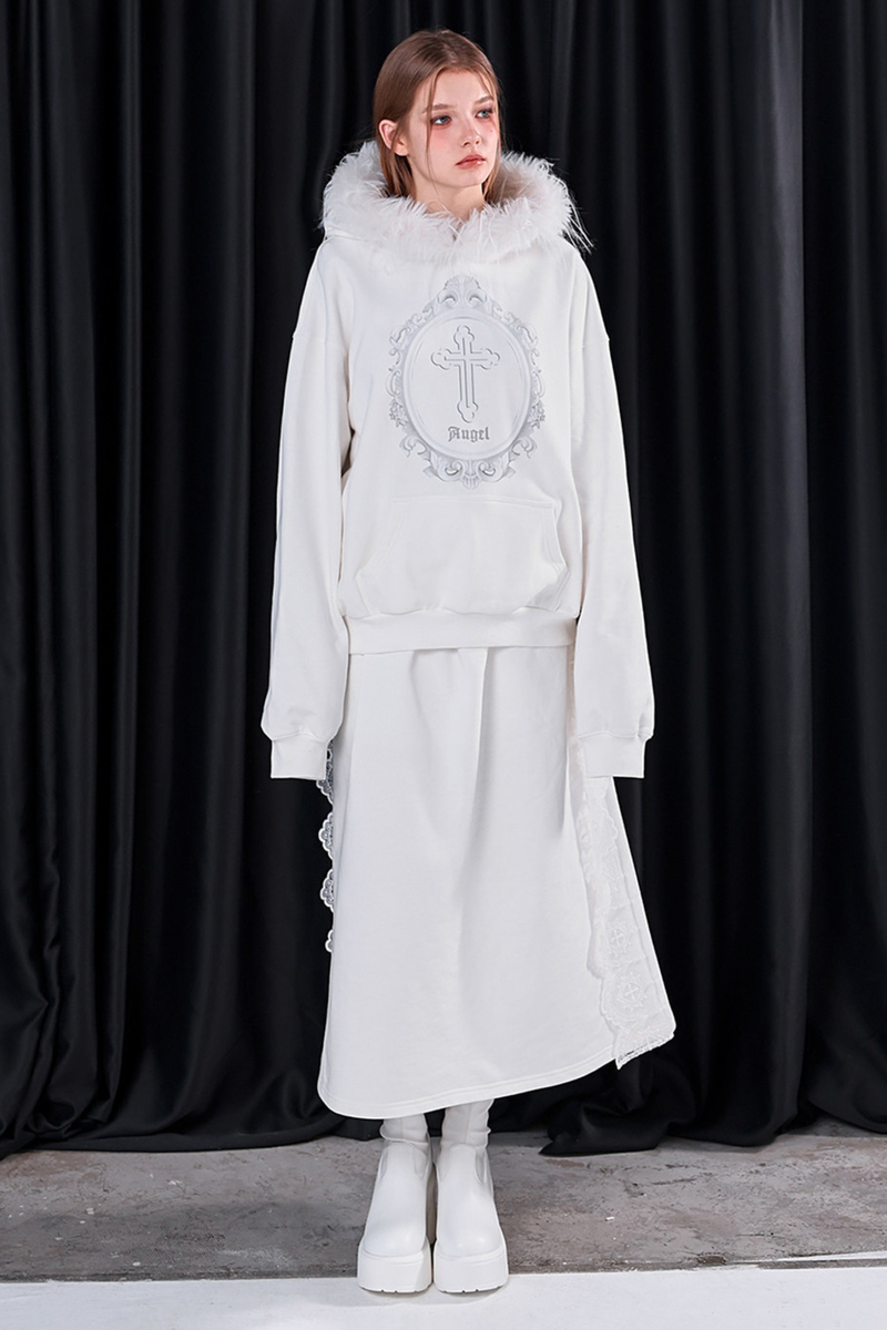 Fur Hood Loose Top