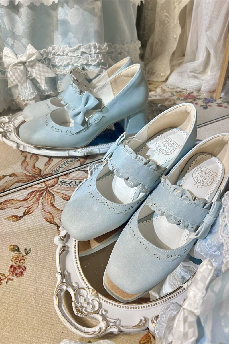 Butterfly Mid Heel Lolita Shoes