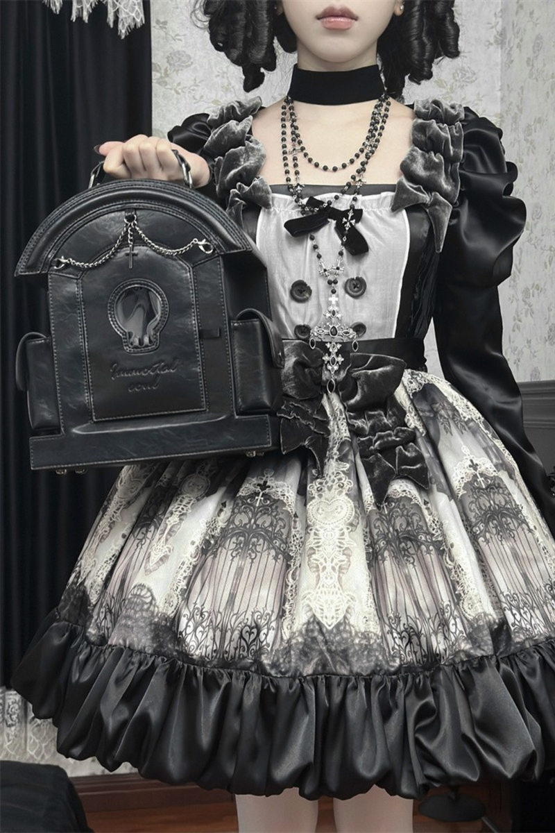 Gothic Pain Lolita Skull Bag