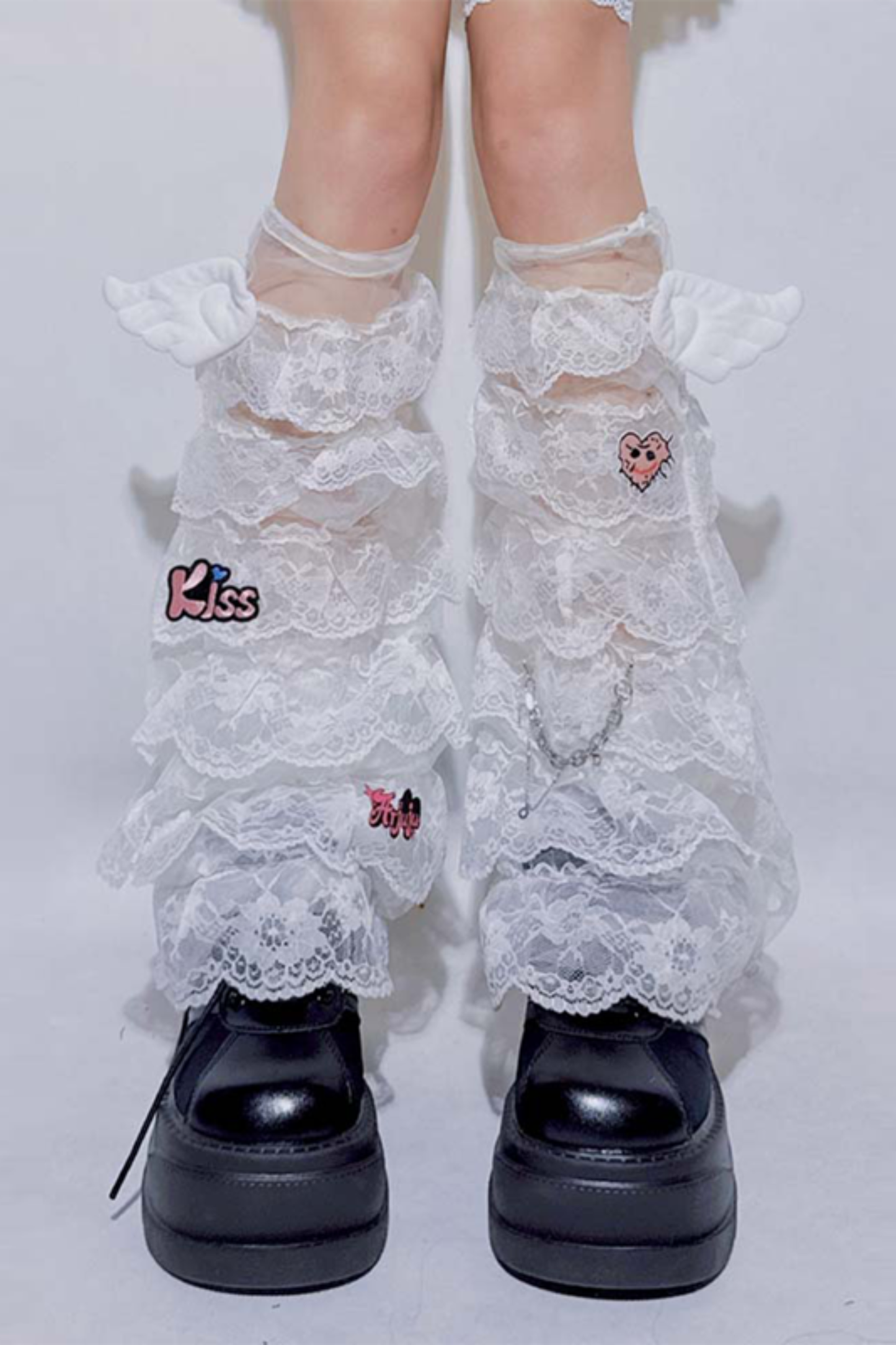 Ruffle Tiered Skirt + Waist Chain + Sock Cover