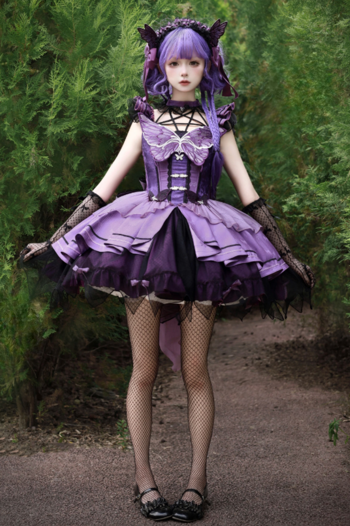 Magic Wand Butterfly Fairy Dress + Full Set + Accessories