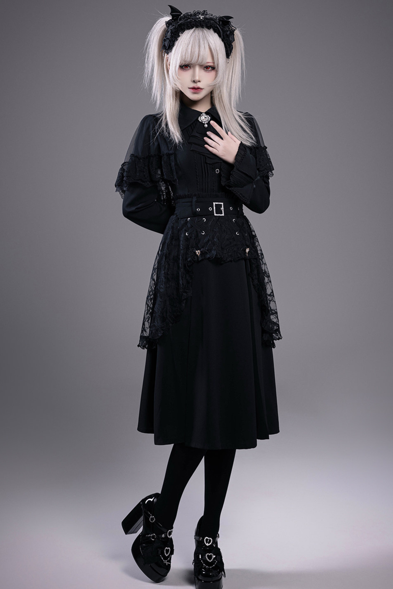 Lace Gothic Shirt + Skirt