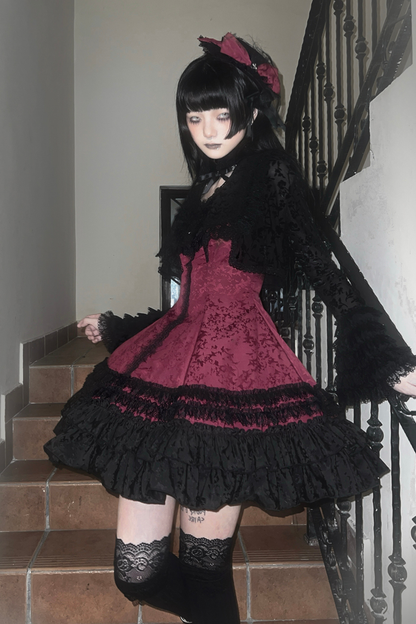 Dark Tailored Slim Gothic Lolita Dress + Outerwear