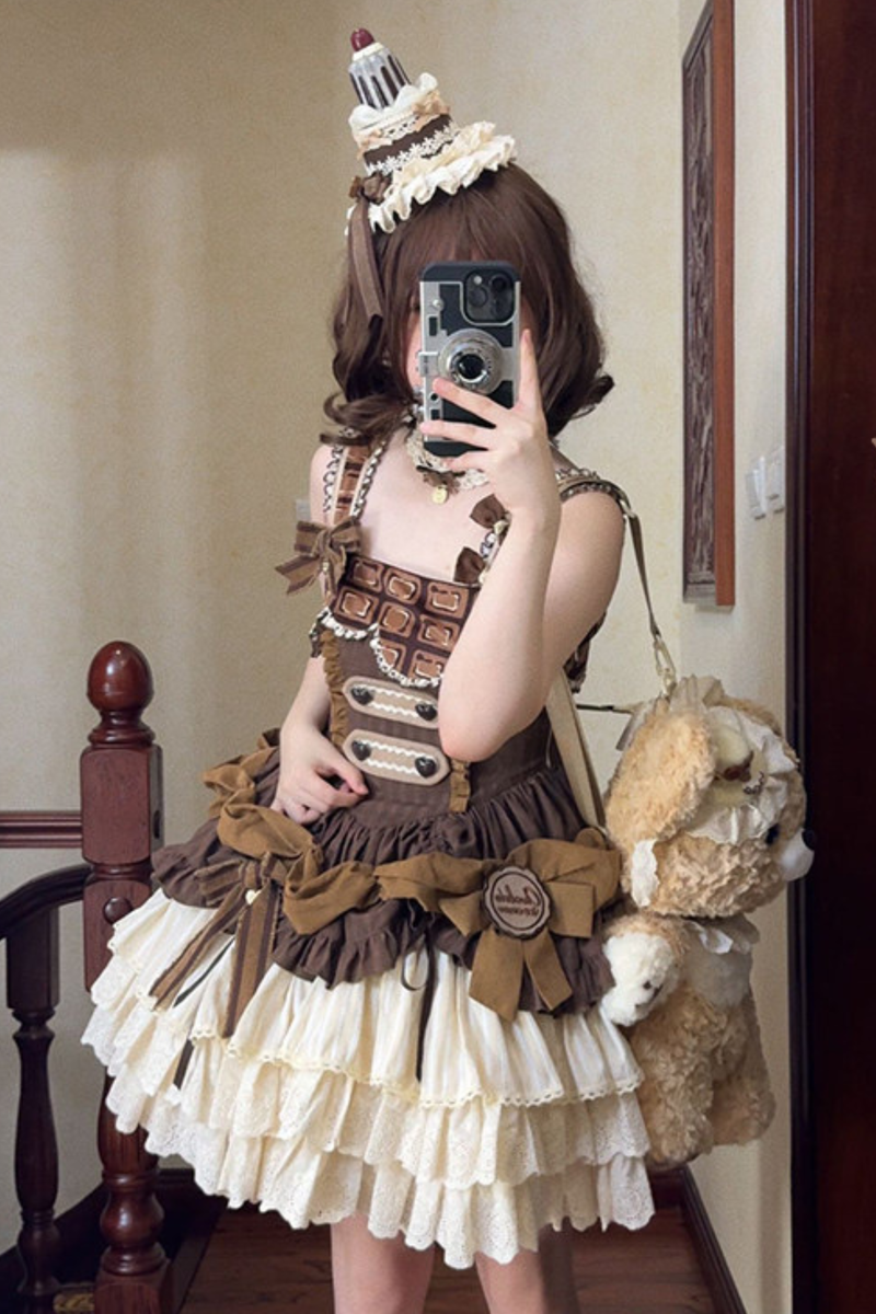 Hazel Doll Lolita Dress + Jumper Skirt + Bonnet + Hat + Necklace