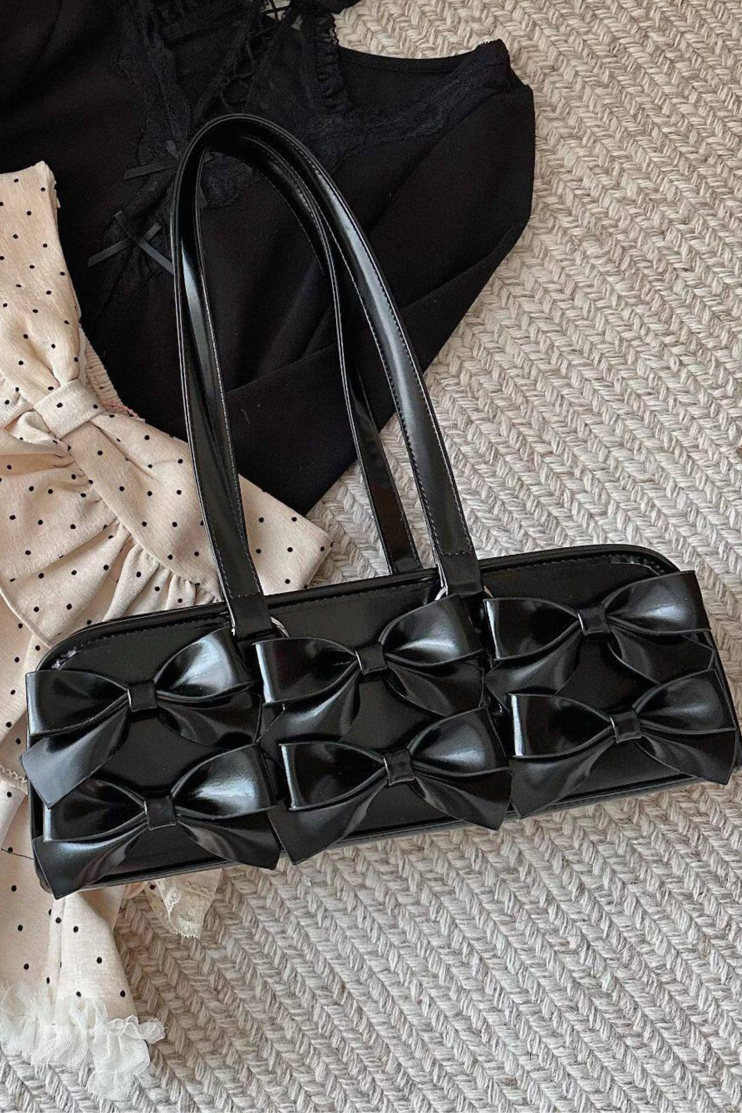 Sweet Dream Ribbon Baguette Bag