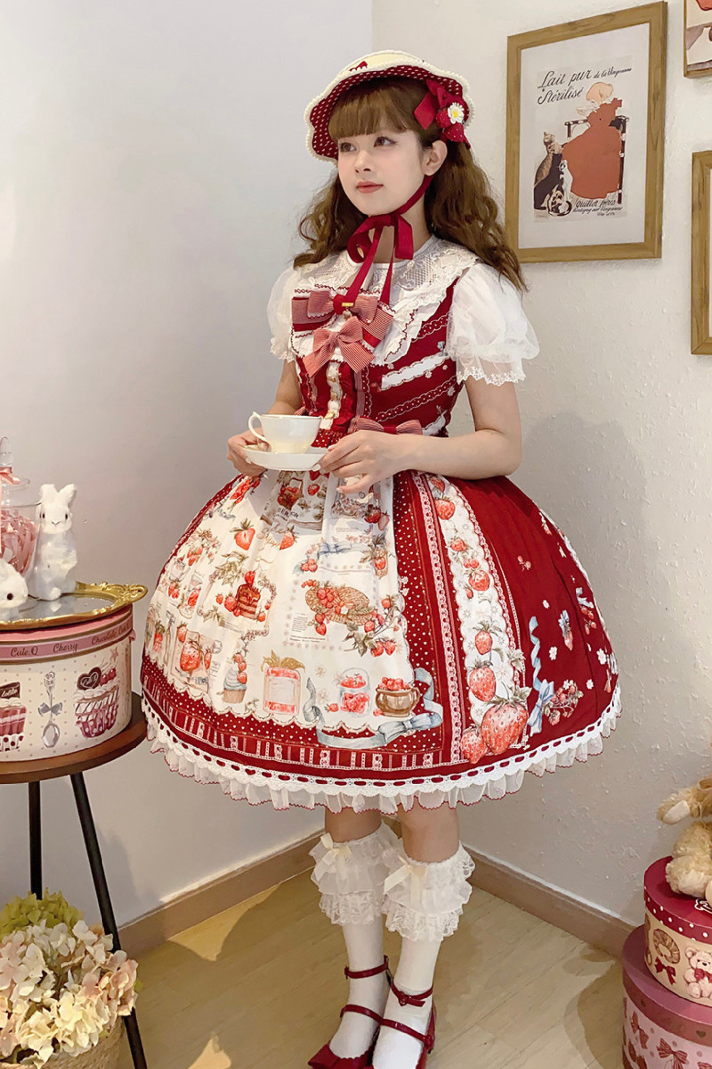 Strawberry Manor Lolita Suspender Dress