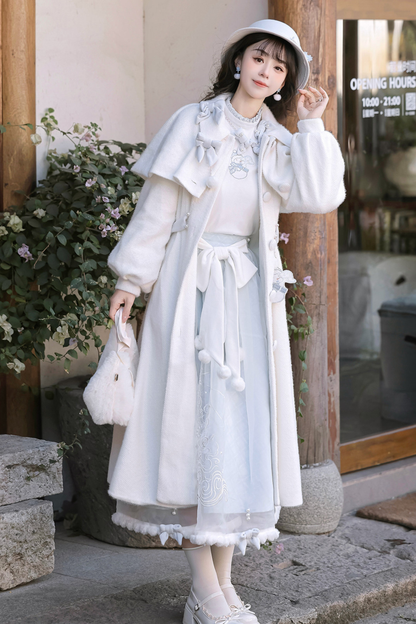 Clear Sky Lolita Coat + Tops + Skirt