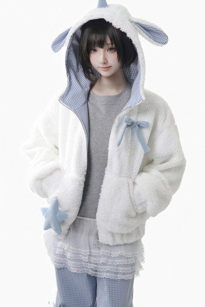 Unicorn Flocked Jacket + Top + Pants