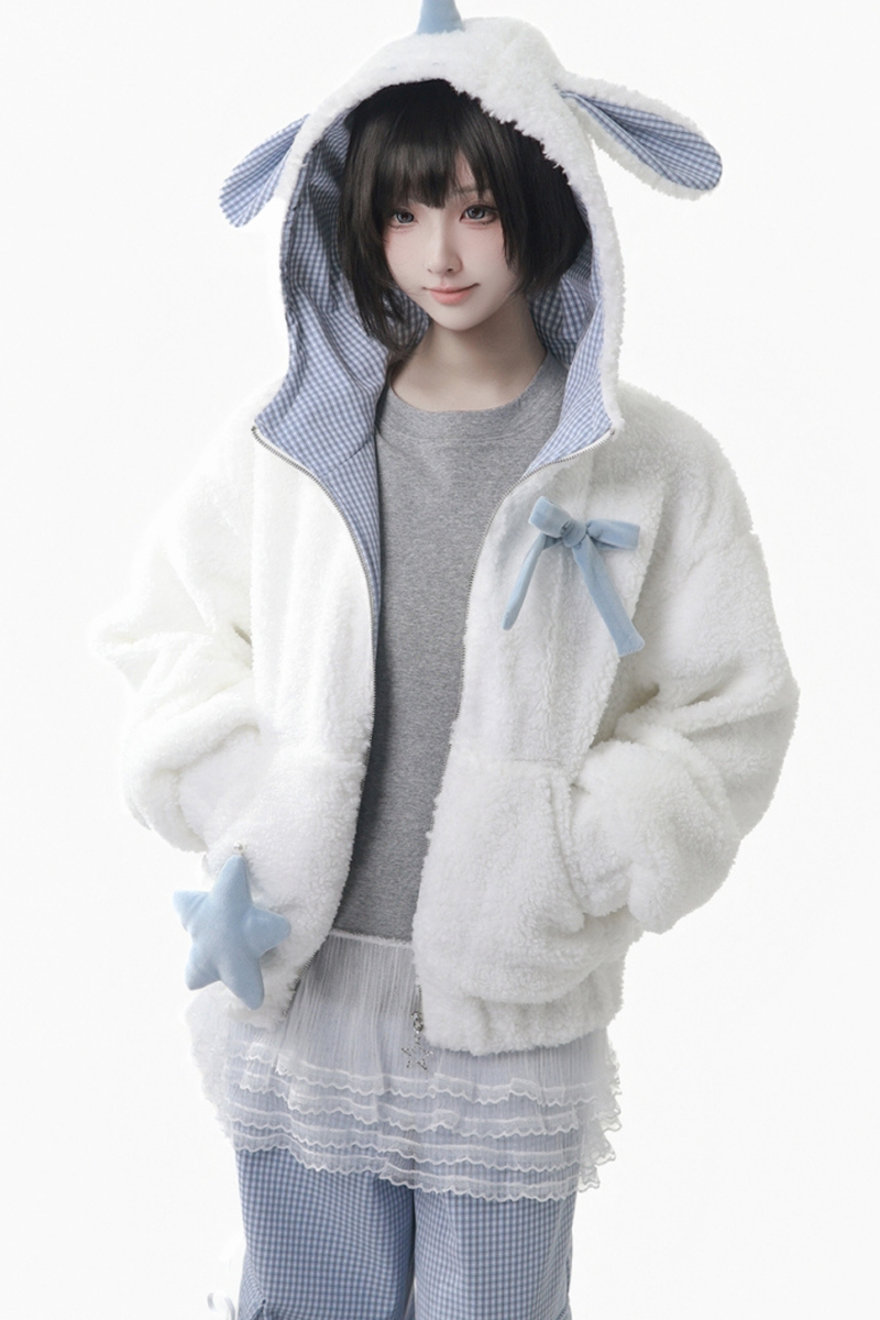 Unicorn Flocked Jacket + Top + Pants