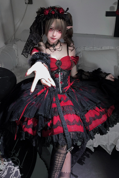 Dragonborn Gothic Dress + Necklace