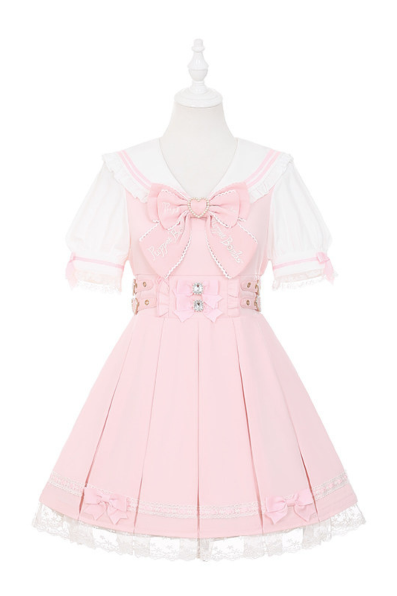 Dark Sweet Lace Sailor Dress
