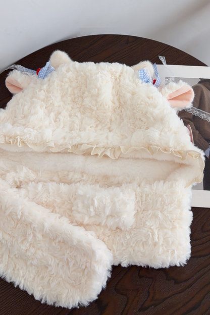 Lamb Fur Hat + Scarf