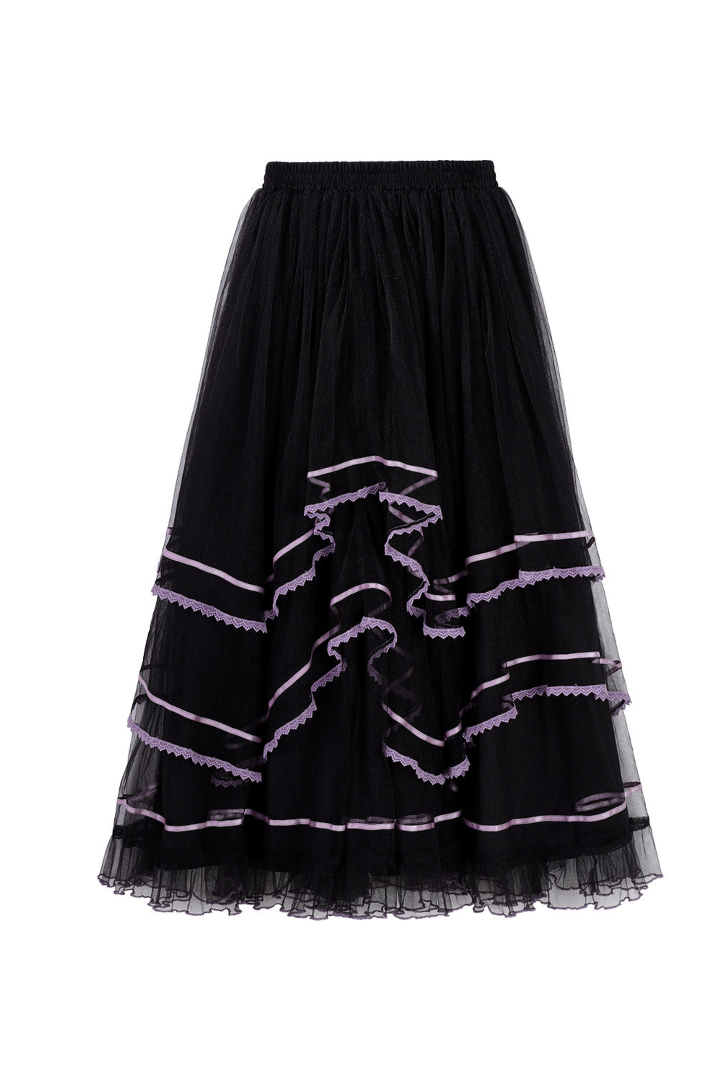 Chinese-style Purple Dress + Outer Dress + Long Skirt