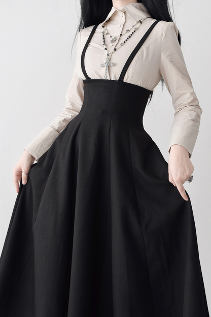 Umbrella Style Trailing Vest + Long Skirt + Short Skirt